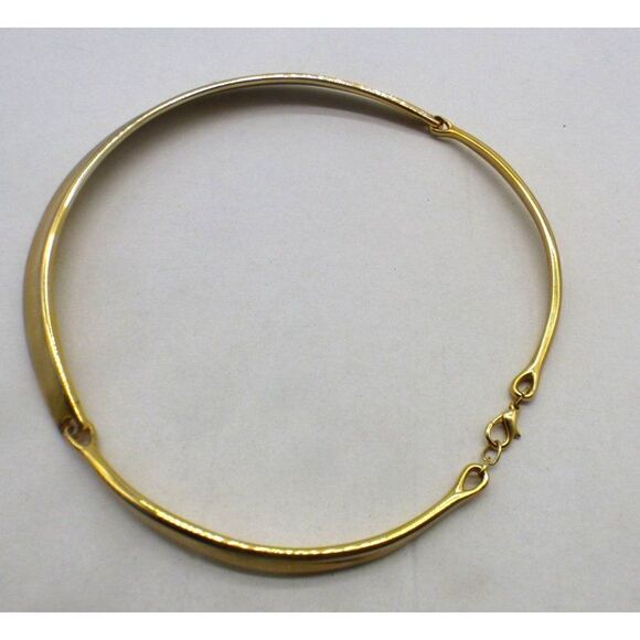 Women’s Gold Thone 3-piece chocker plate necklace - Picture 6 of 9